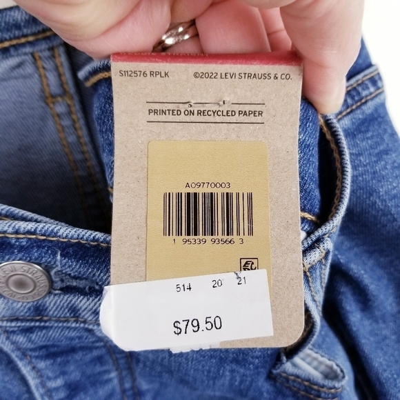 Levi's Wedgie Straight Fit A09770003 Button Fly Jeans NWT - Picture 7 of 14